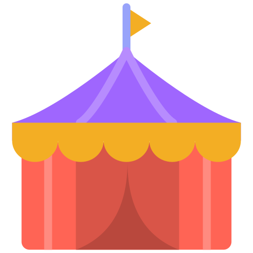 Circus tent Generic color fill icon