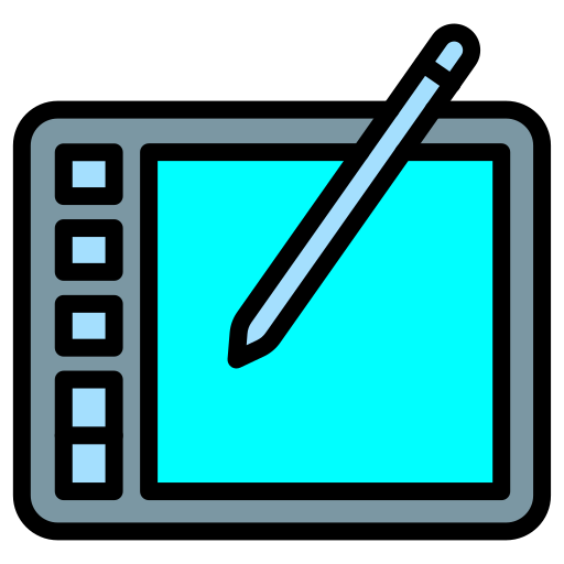 펜 태블릿 Generic color lineal-color icon