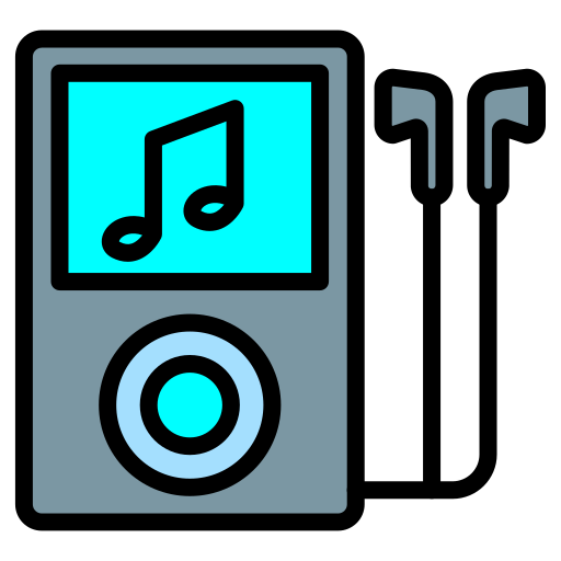 mp3プレーヤー Generic color lineal-color icon