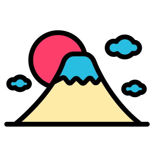Гора Фудзи Generic color lineal-color иконка
