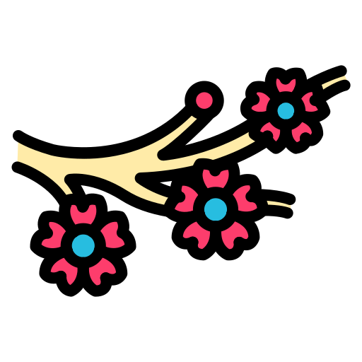 fleur de cerisier Generic color lineal-color Icône