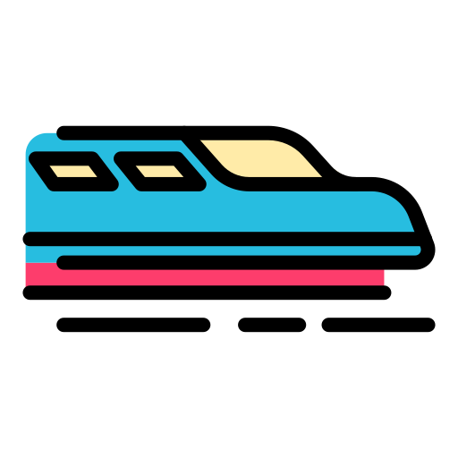 急行電車 Generic color lineal-color icon