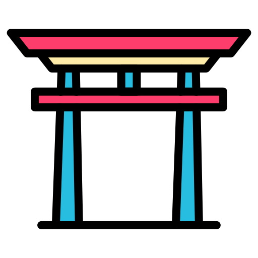 brama torii Generic color lineal-color ikona