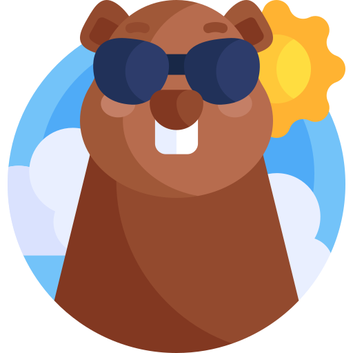 dia de la marmota Detailed Flat Circular Flat icono