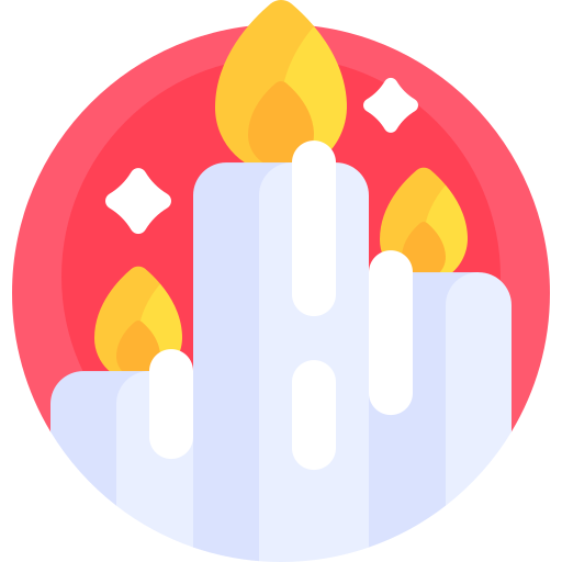 Candles Detailed Flat Circular Flat icon