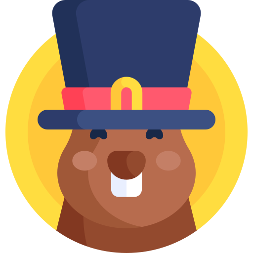 Groundhog day Detailed Flat Circular Flat icon