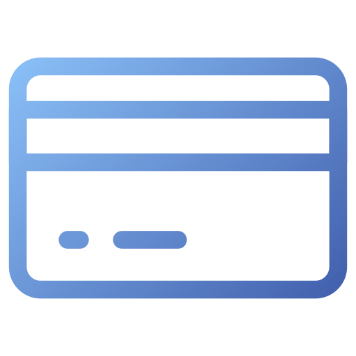 kredietkaart Generic gradient outline icoon