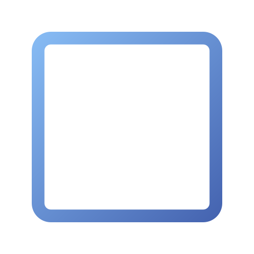 carré Generic gradient outline Icône