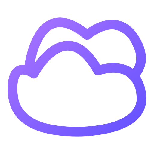 구름 Generic gradient outline icon