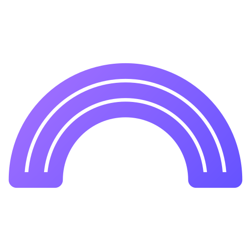 Rainbow Generic gradient outline icon