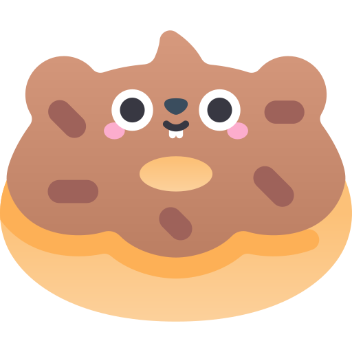 도넛 Kawaii Star Gradient icon