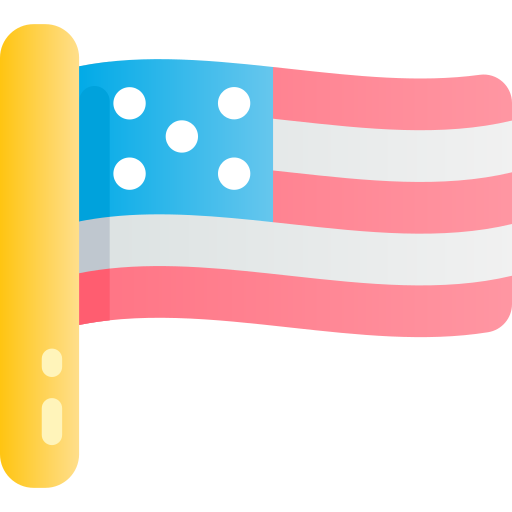 アメリカ合衆国 Kawaii Star Gradient icon