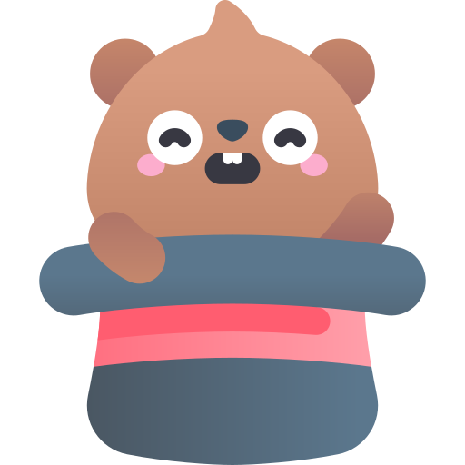 marmota Kawaii Star Gradient icono