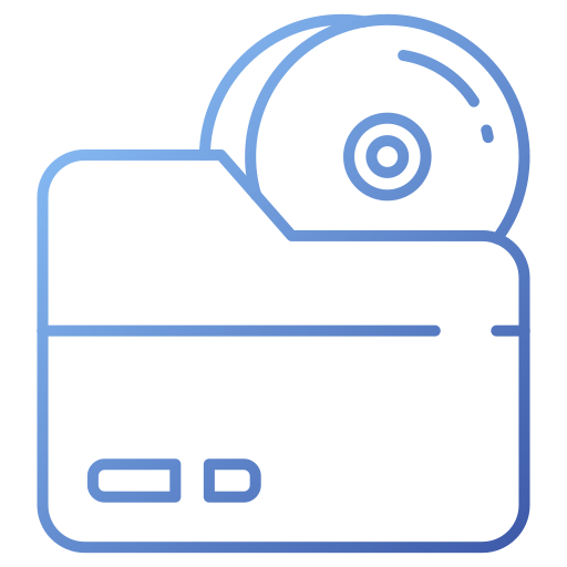 Disk Generic gradient outline icon