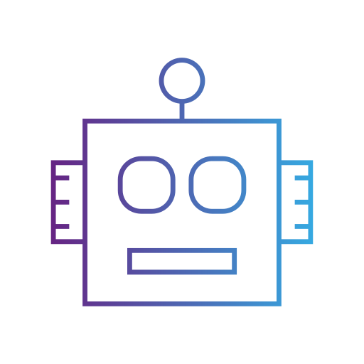 cara de robot Generic gradient outline icono
