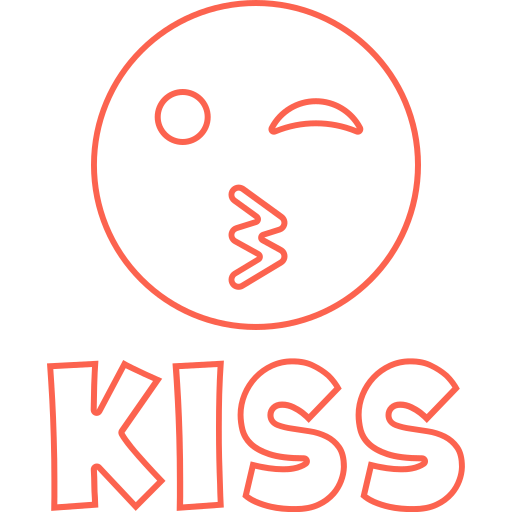 pocałunek Generic color outline ikona