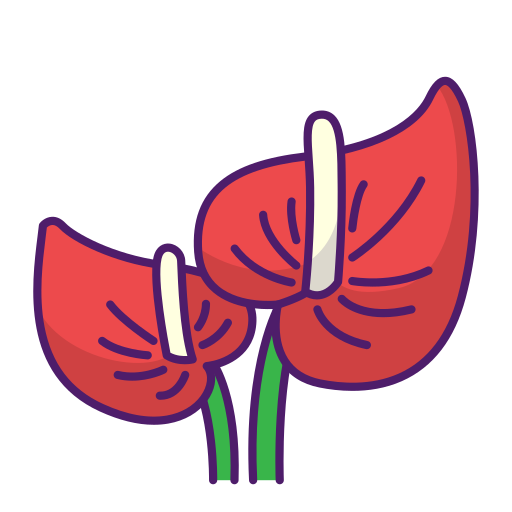 anthurium Generic color lineal-color icon