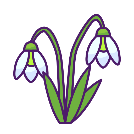 schneeglöckchenblume Generic color lineal-color icon