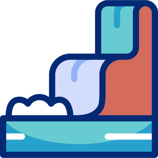 wodospad Basic Accent Lineal Color ikona
