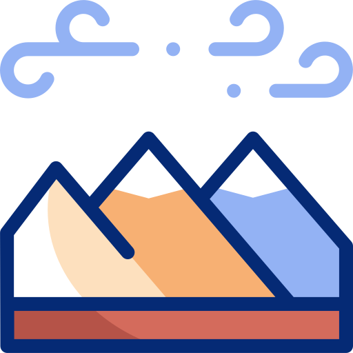 Mountains Basic Accent Lineal Color icon