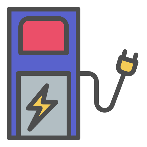 Electric station Generic color lineal-color icon