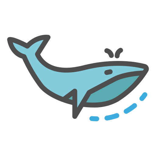 Whale Generic color lineal-color icon