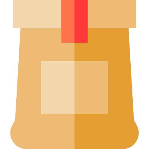 bolsa de papel Basic Straight Flat icono