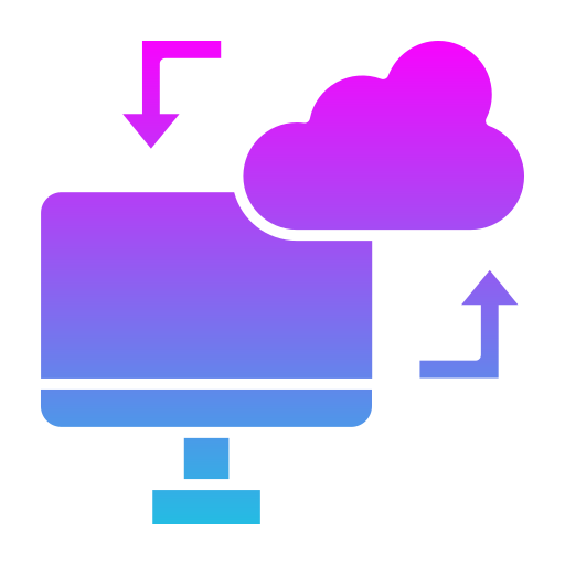 sincronización en la nube Generic gradient fill icono