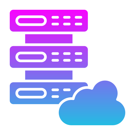 archiviazione nel cloud Generic gradient fill icona