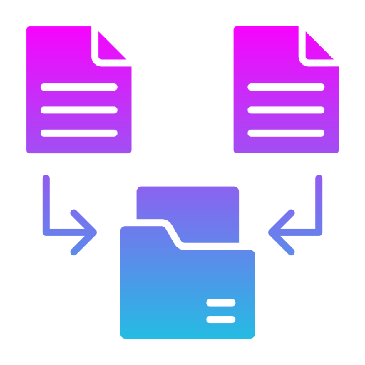 trasferimento di file Generic gradient fill icona