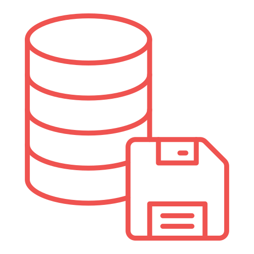 archiviazione del database Generic color outline icona