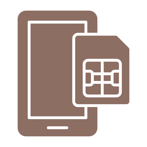 simulazione del telefono Generic color fill icona