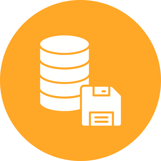 Database storage Generic color fill icon