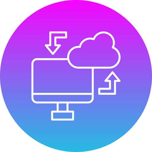 Cloud sync Generic gradient fill icon