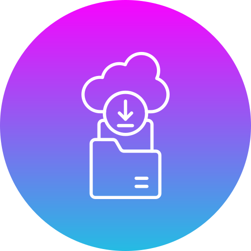 cloud-download Generic gradient fill icon