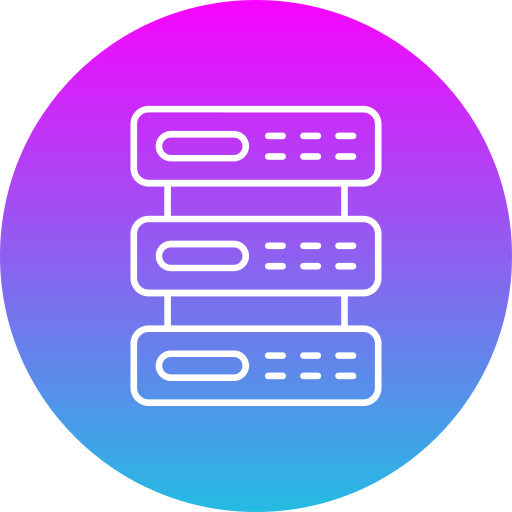 server Generic gradient fill icona