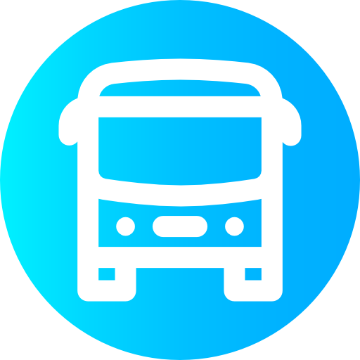 bus Super Basic Omission Circular icon