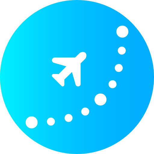 Flight Super Basic Omission Circular icon