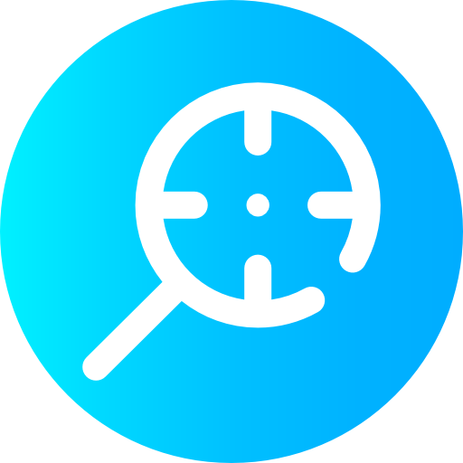 Magnifying glass Super Basic Omission Circular icon