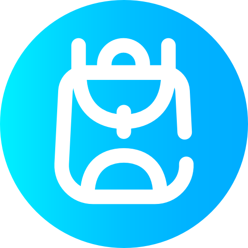 Backpack Super Basic Omission Circular icon