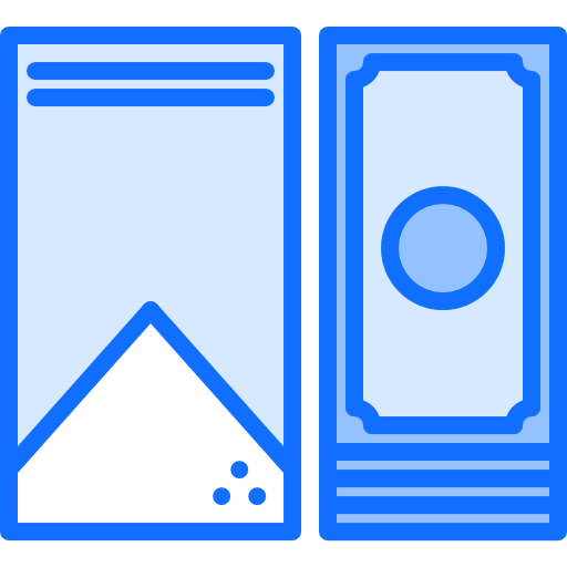 Package Coloring Blue icon