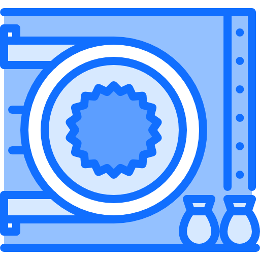 銀行 Coloring Blue icon