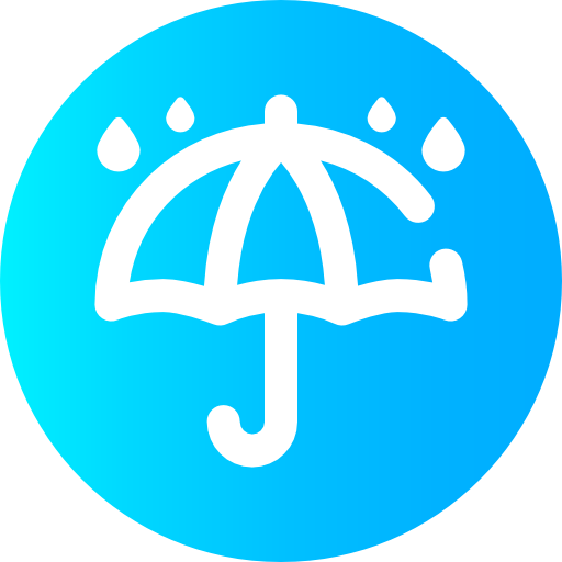 雨 Super Basic Omission Circular icon
