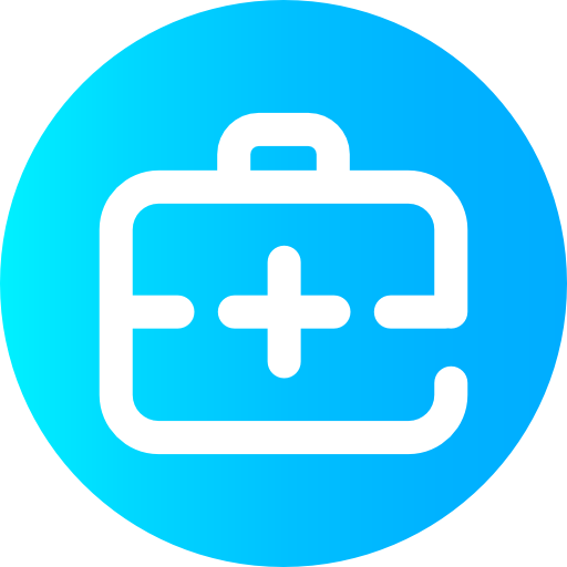 First aid kit Super Basic Omission Circular icon