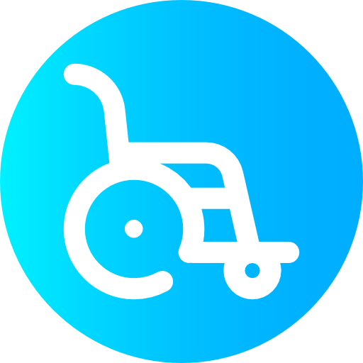 sedia a rotelle Super Basic Omission Circular icona