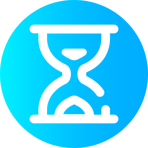 Hourglass Super Basic Omission Circular icon