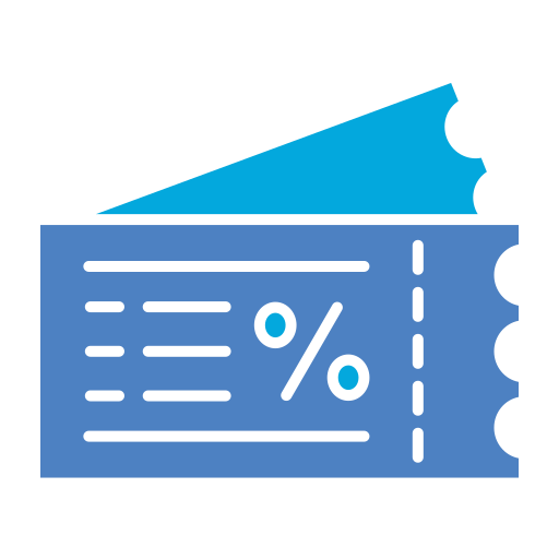 coupon de réduction Generic color fill Icône