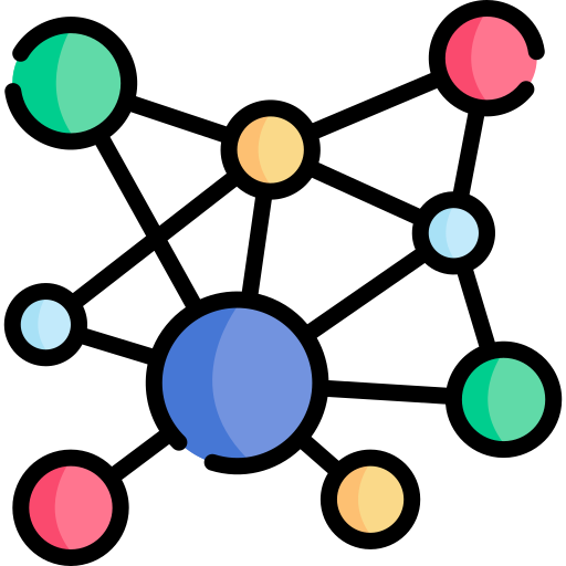 Network Kawaii Lineal color icon