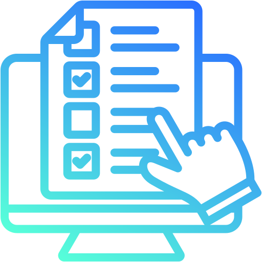 quiz in linea Generic gradient outline icona