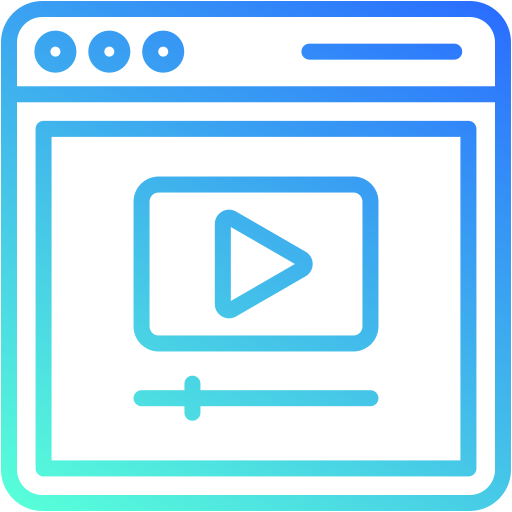 vídeotutorial Generic gradient outline icono